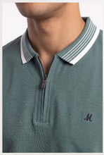 Load image into Gallery viewer, Mineral Eoin Ribbed Zip Polo ML211520
