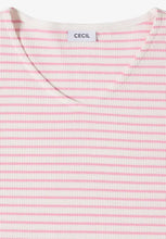 Load image into Gallery viewer, Cecil Striped Waffle  Top 324813/27600
