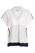 Load image into Gallery viewer, NAYA V Neck Top With Contrast Pocket &amp; Hemband NPA26249
