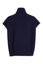 Load image into Gallery viewer, NAYA Navy High Neck Top With Contrast Color Panel NPA26195
