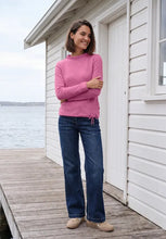 Load image into Gallery viewer, Ceil Pink Funnel Neck Top 326038
