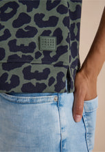 Load image into Gallery viewer, Cecil Two Tone Animal Print Top 325690
