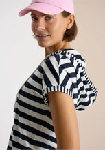 Load image into Gallery viewer, Cecil Striped Hoody Top 325049
