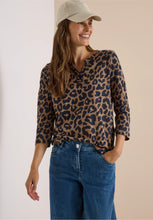 Load image into Gallery viewer, Cecil Creamy Mocha Leopard Print  Top 325693
