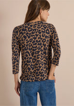 Load image into Gallery viewer, Cecil Creamy Mocha Leopard Print  Top 325693
