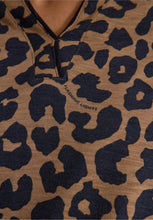 Load image into Gallery viewer, Cecil Creamy Mocha Leopard Print  Top 325693
