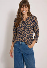 Load image into Gallery viewer, Cecil Creamy Mocha Leopard Print  Top 325693
