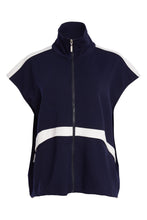 Load image into Gallery viewer, NAYA Navy High Neck Top With Contrast Color Panel NPA26195
