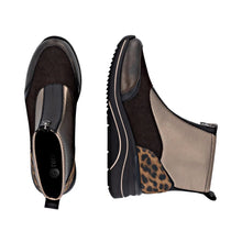 Load image into Gallery viewer, Remonte Brown/Gold Metallic Boots D0T78-90
