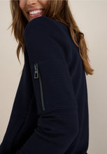 Load image into Gallery viewer, Cecil Navy ZipJacket 324034
