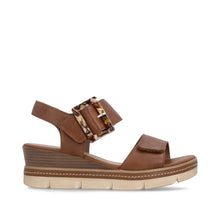 Load image into Gallery viewer, Remonte Brown Wedge Sandals D2L53-24
