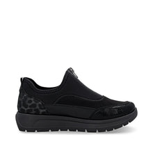 Load image into Gallery viewer, Remonte Ladies Black Front Zip Shoe D2V01-04
