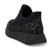 Load image into Gallery viewer, Remonte Ladies Black Front Zip Shoe D2V01-04
