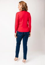 Load image into Gallery viewer, Sunday Red Frilly Neck Jumper

