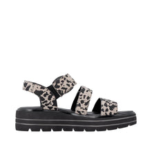 Load image into Gallery viewer, Remonte Cow Print Platform Sandals D3N50-60
