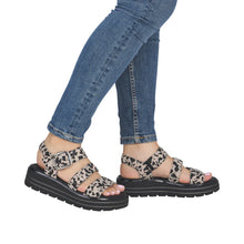 Load image into Gallery viewer, Remonte Cow Print Platform Sandals D3N50-60
