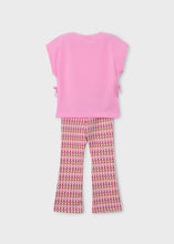 Load image into Gallery viewer, Mayoral Girls Pink Flared Leggings Set 3728
