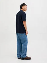 Load image into Gallery viewer, Jack&amp;jones I/4 zipped polo shirt( bleathen Navy )
