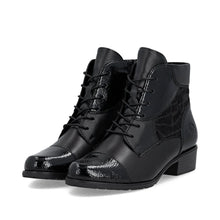 Load image into Gallery viewer, Remonte Black Laced Boots D6882-00
