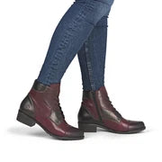 Load image into Gallery viewer, Remonte Wine Ankle Boots D6882-35
