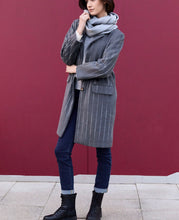 Load image into Gallery viewer, Peruzzi Pinstripe Coat W25150

