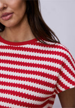 Load image into Gallery viewer, Street One Red/White Top 324781
