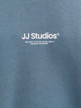 Load image into Gallery viewer, Jack &amp; Jones Crew Neck Sweatshirt Blue Mirage 12278791
