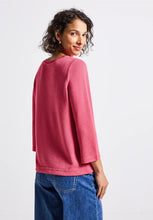 Load image into Gallery viewer, Street One Knit Look Shirt in Coral 323898
