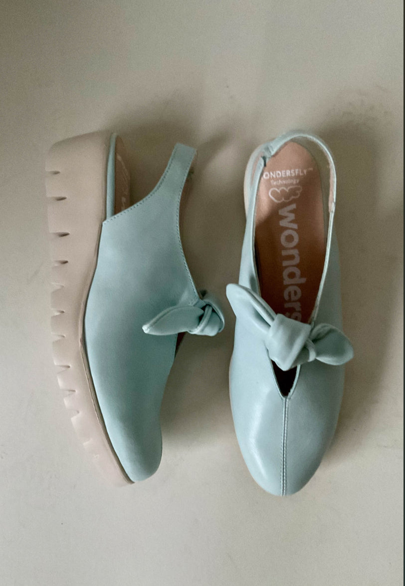Wonders aqua sling back shoes C33315