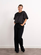 Load image into Gallery viewer, Lucy Black Satin Top
