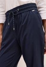 Load image into Gallery viewer, Cecil Casual Navy Trousers 379531
