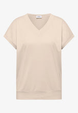 Load image into Gallery viewer, Cecil V Neck Beige Top 325027
