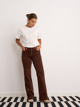 Load image into Gallery viewer, Lucy Brown Wide Leg Jeans
