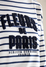 Load image into Gallery viewer, Cecil Striped Fleurs Top 324830/35512
