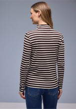 Load image into Gallery viewer, Street One Stripe Turtle Neck Top 324533/27516
