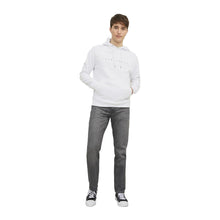 Load image into Gallery viewer, Jack and Jones White Logo Hoodie 12233972
