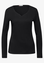 Load image into Gallery viewer, Street One Long Sleeve Shirt (black)324251
