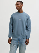 Load image into Gallery viewer, Jack &amp; Jones Crew Neck Sweatshirt Blue Mirage 12278791
