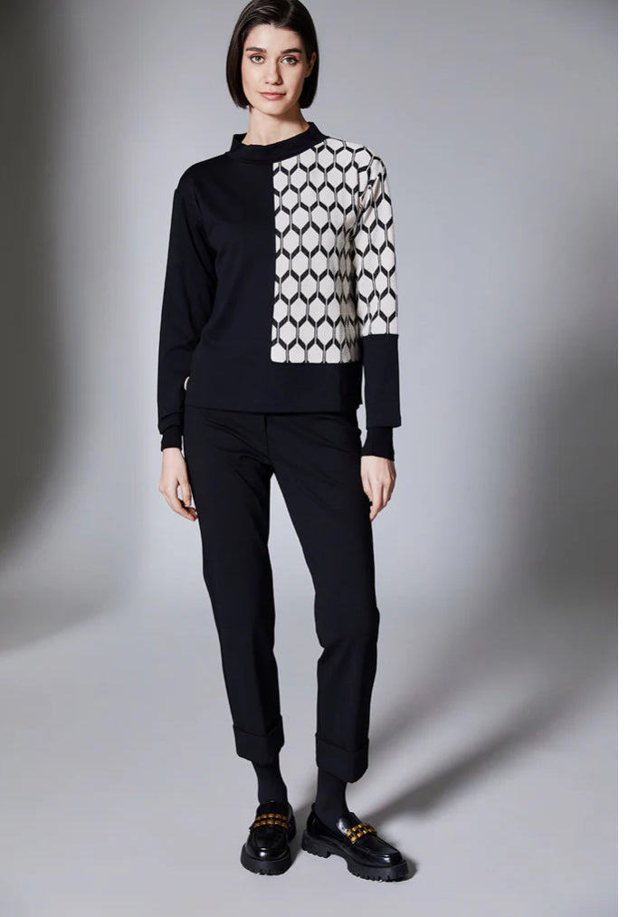 Peruzzi Black Turn Up Trousers W251211