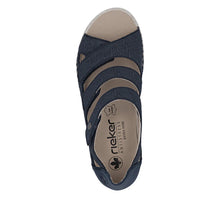 Load image into Gallery viewer, Rieker Navy Sandal V7451-14
