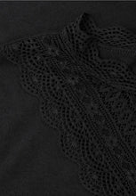 Load image into Gallery viewer, Street One Long Sleeve Lace Shirt (black)324326o
