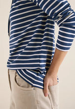 Load image into Gallery viewer, Cecil Striped Funnel Neck Top 324664/27473
