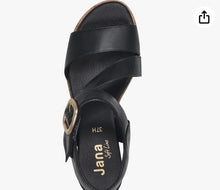 Load image into Gallery viewer, Jana Black Sandal 8-28370-42
