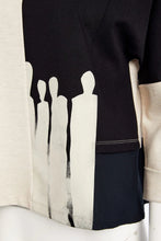 Load image into Gallery viewer, Naya Two Tone Black and Sand Ladies Top NAW25262

