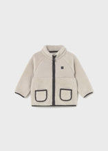 Load image into Gallery viewer, Mayoral Baby Boy’s Cream Sheepskin Zip Hoodie 2427
