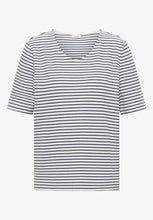 Load image into Gallery viewer, Cecil Striped Waffle Top 324813
