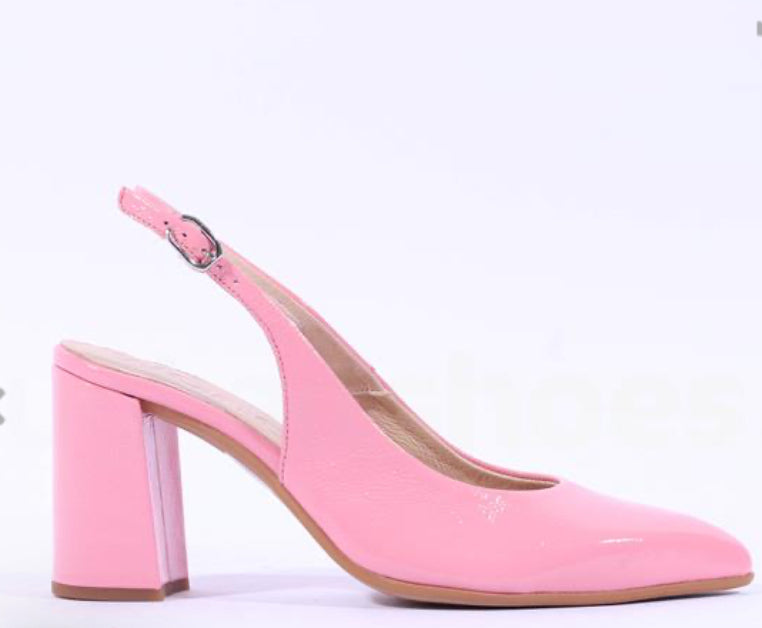 Wonder Pink Patent Slingback Shoe C-5802
