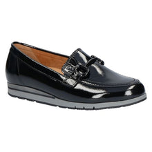 Load image into Gallery viewer, Gabor Black Patent Loafer 52.412.97
