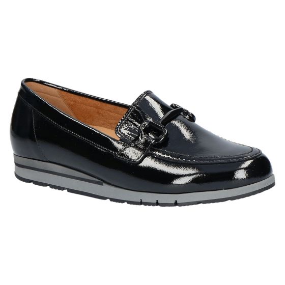 Gabor Black Patent Loafer 52.412.97