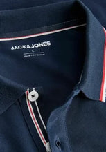 Load image into Gallery viewer, Jack &amp; Jones Navy Polo 12288376
